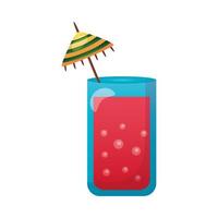 Isolated summer cocktail vector design