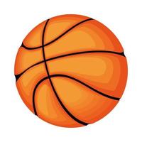 Balón de baloncesto icono aislado del deporte vector