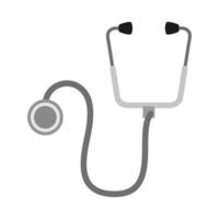 medical stethoscope tool line and fill style vector