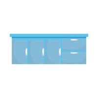 hospital drawer forniture isolated icon vector