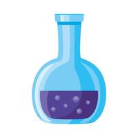 medical tube test flask laboratory isolated icon vector