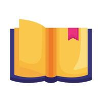 book text open isolated icon vector