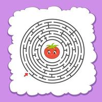 Maze for kids. Puzzle for children.  Labyrinth conundrum. vector