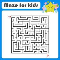 Maze for kids. Puzzle for children.  Labyrinth conundrum. vector