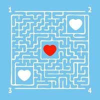 Maze for kids. Puzzle for children.  Labyrinth conundrum. vector