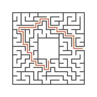 Maze for kids. Puzzle for children.  Labyrinth conundrum. vector