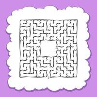 Maze for kids. Puzzle for children.  Labyrinth conundrum. vector