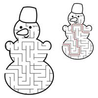 Maze for kids. Puzzle for children.  Labyrinth conundrum. vector