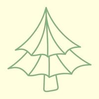 Evergreen Christmas Tree vector