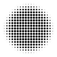 Radial Halftone Circle vector
