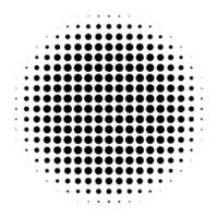 Radial Halftone Circle vector