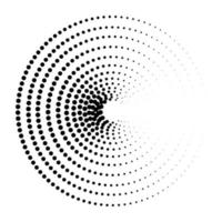 Abstract Halftone Circle vector