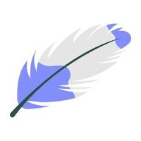 hermosa pluma de ave vector