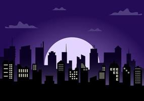 City Landscape Buildings and Architecture Silhouette Vector Background Collage Set
