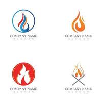 fuego logo moderno simple degradado. llama logo limpio simple. vector