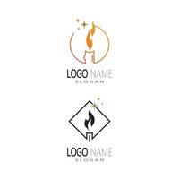 fuego logo moderno simple degradado. llama logo limpio simple. vector