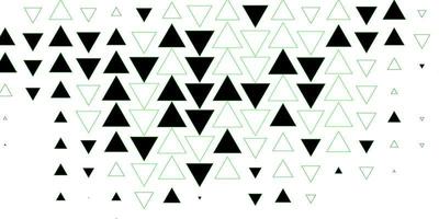 Dark Green, Yellow vector texture with lines, triangles.