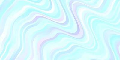 Light Pink, Blue vector background with curved lines.