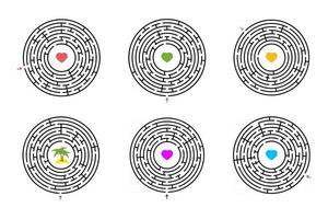 Maze for kids. Puzzle for children.  Labyrinth conundrum. vector