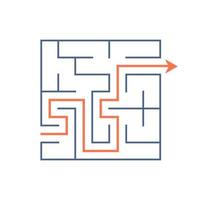 Maze for kids. Puzzle for children.  Labyrinth conundrum. vector