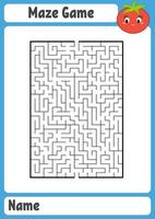 Maze for kids. Puzzle for children.  Labyrinth conundrum. vector