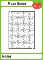 Maze for kids. Puzzle for children.  Labyrinth conundrum. vector