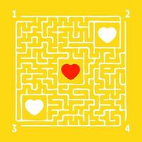 Maze for kids. Puzzle for children.  Labyrinth conundrum. vector