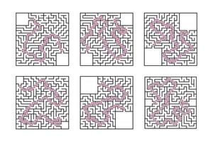 Maze for kids. Puzzle for children.  Labyrinth conundrum. vector