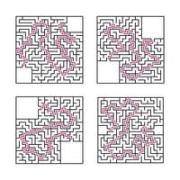 Maze for kids. Puzzle for children.  Labyrinth conundrum. vector