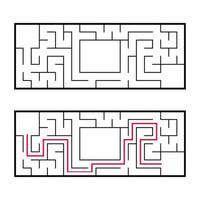 abstract labyrinth. game for children and adults. vector illustration