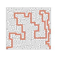 abstract labyrinth. game for children and adults. vector illustration