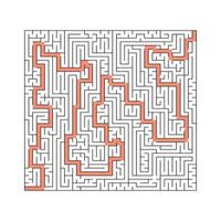 abstract labyrinth. game for children and adults. vector illustration