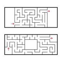 abstract labyrinth. game for children and adults. vector illustration