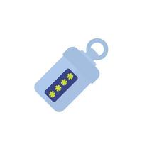 security token icon, vector art