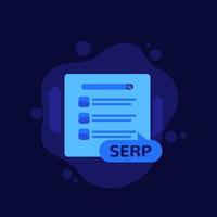 SERP and seo optimization flat icon
