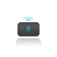 Smart speaker, voice assistant, vector