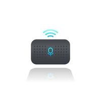 Smart speaker, voice assistant, vector