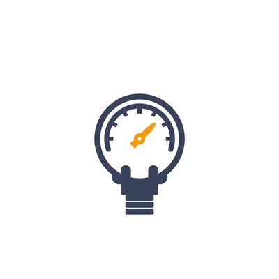 manometer vector icon on white