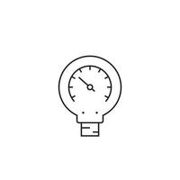 manometer line icon on white vector