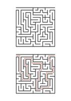 abstract labyrinth. game for children and adults. vector illustration