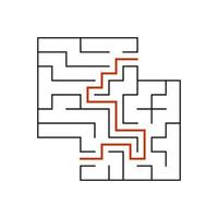 abstract labyrinth. game for children and adults. vector illustration