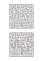 abstract labyrinth. game for children and adults. vector illustration