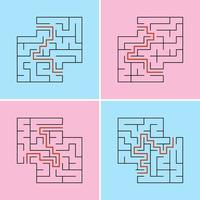 abstract labyrinth. game for children and adults. vector illustration