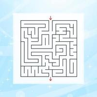 abstract labyrinth. game for children and adults. vector illustration