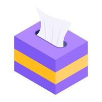 Tissue Box and Napkins vector