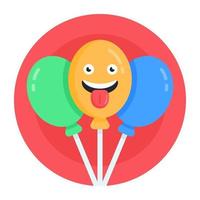 celebraciones de globos divertidos vector