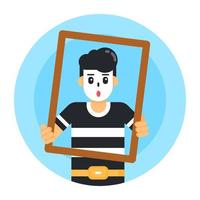 Mime Cartoon Frame vector