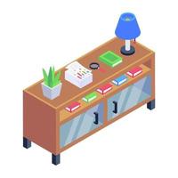 Office Cabinet  and Drawers vector