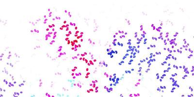 Light blue, red vector pattern with abstract shapes.