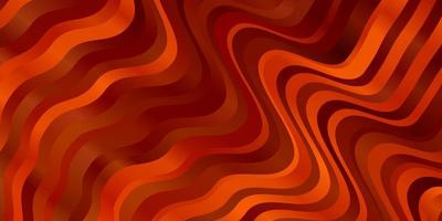 Light Orange vector background with lines.